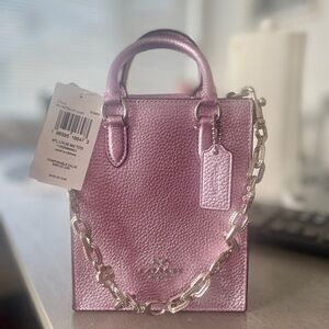 Coach Mini Bag in Metallic Pink